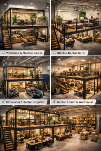 Mezzanine Ruang Kantor di Dramaga